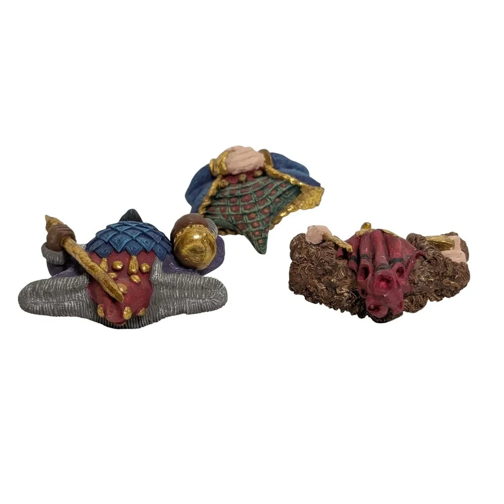 Vintage Dept 56 We Three Kings Whimsical Wise Men Christmas Ornaments Set of 3
